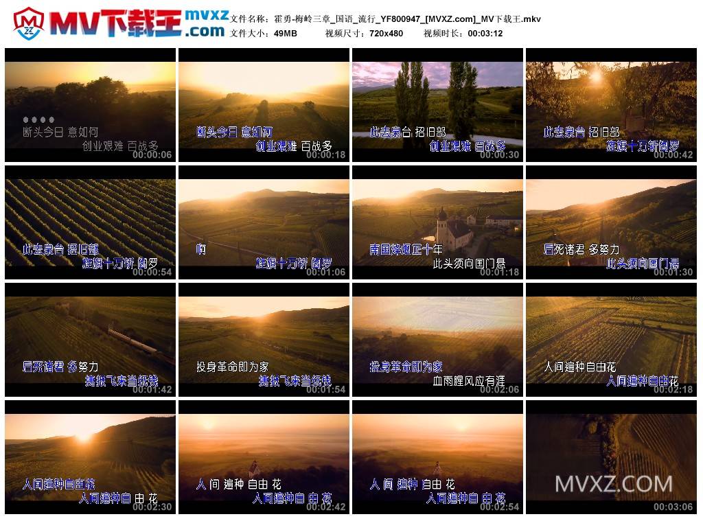 霍勇-梅岭三章_国语_流行_YF800947